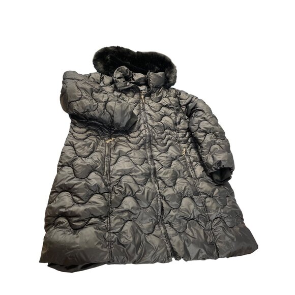 Gallery NY Womans black quiliter puffer faux fur hood winte coat size 3XL SKU 93 - Picture 1 of 14